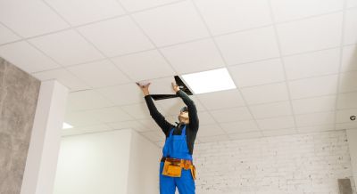 Residential Drop Ceiling Installation!